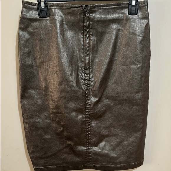 Zara Metallic Gray Sheen Skirt Size M - Picture 4 of 5